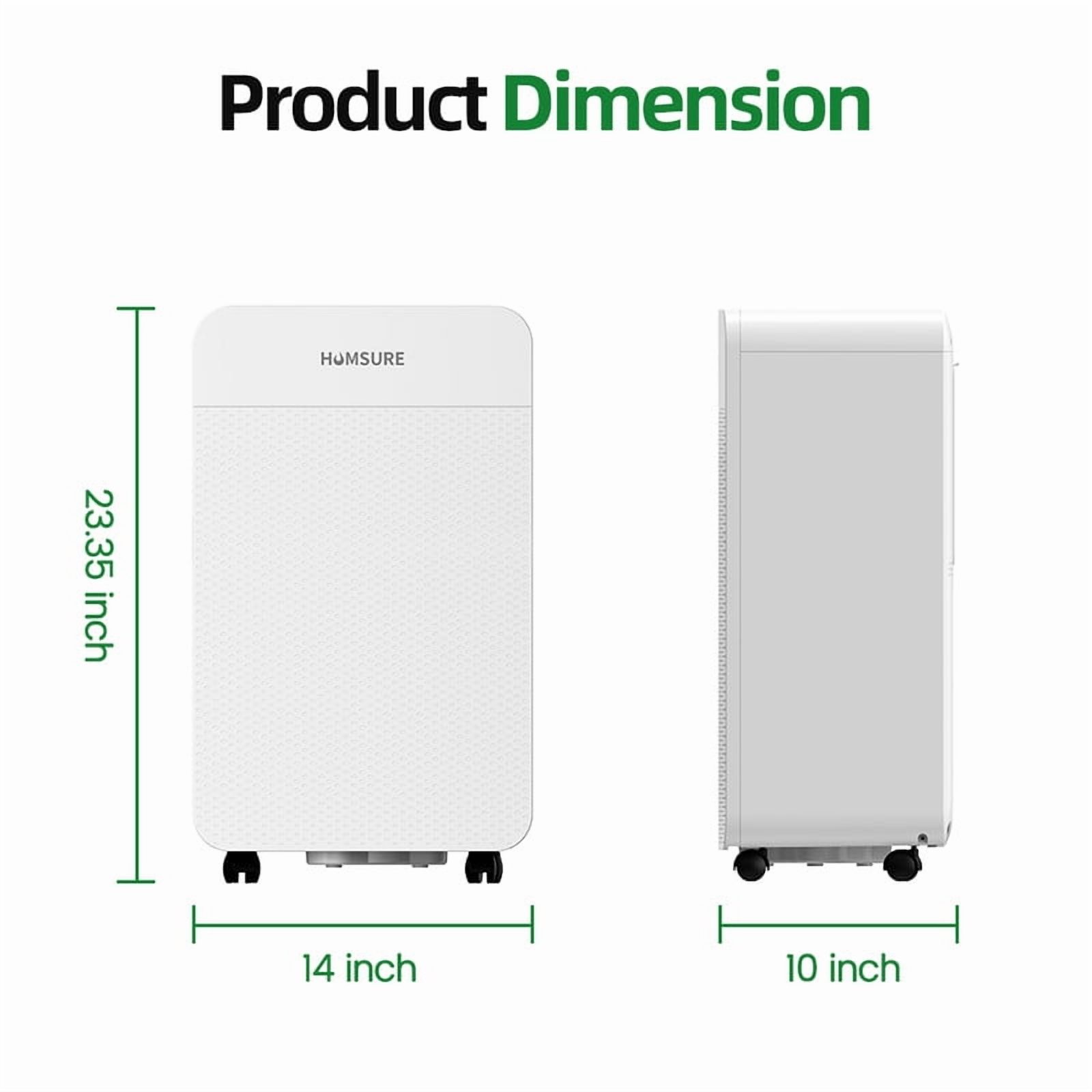 4,000 sq.ft 42 pt White Dehumidifiers for Bedroom Bathroom Home,with Drain Hose,Child Lock,Dehumidify Efficiently