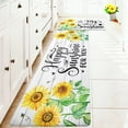 thumbnail image 5 of Sunflower Kitchen Rugs and Mats Set of 2 Cushioned Anti Fatigue Kitchen Rugs Set Non-Skid Washable Kitchen Floor Mats Standing Mat for Kitchen Sink Laundry, 5 of 6