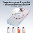 thumbnail image 2 of for iPhone 14 Magnetic Case with Invisible Stand, [Military Grade Drop Protection] [MagSafe Compatible] Slim Translucent Ring Case for Men & Women for iPhone 14, Pink, 2 of 6