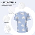 thumbnail image 3 of Vsdgher Cute Poodle Dog Mens T-Shirts Baseball Vintage Fashionable Lightweight Casual Crew Neck Slim Fit with Long Sleeves-Small, 3 of 7