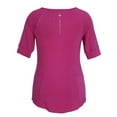 thumbnail image 3 of Tangerine Women's Modal Blend Short Sleeve Active T Shirt, Orchid, Small, 3 of 4