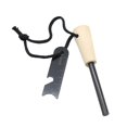 thumbnail image 1 of ShenMo Outdoor Sports Camping Adventure Fire Making Two Pieces 2 In 1 Portable Stainless Steel Scraper Flint Rod + 18 x 100mm Magnesium Rod for, 1 of 5