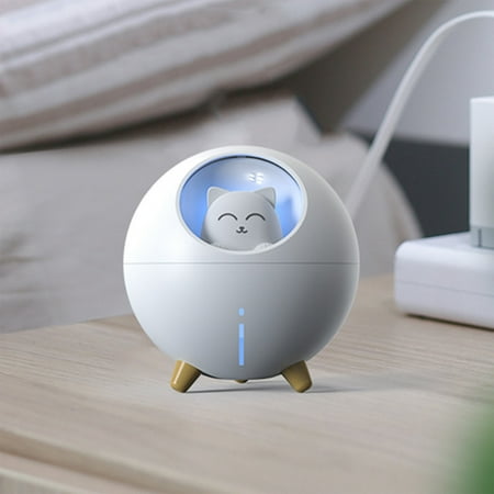 

Planet Cat Humidifier USB Mini Desktop Night Light Humidifier Bedroom Office Cute Cat Cute Pet Humidifier