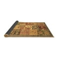 thumbnail image 2 of Ahgly Company Indoor Round Abstract Brown Modern Area Rugs, 6' Round, 2 of 4