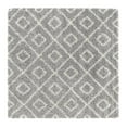 thumbnail image 3 of Unique Loom Trellis Shag Collection Area Rug - Ruth (6' Square Gray/Ivory), 3 of 11