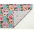 thumbnail image 3 of S4Sassy Green Stripe & Ranunculus Floral Holiday Parties Cloth Table Linen Re-Usable Dinner Napkins Set 18 x 18"(Pack of 6), 3 of 7