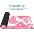 thumbnail image 5 of Pink Heart Gaming Mouse Pad Large Mousepad Office XL Extended Desk Mat Non-Slip Rubber Base for Office Home 31.5x11.8 Inch, 5 of 6