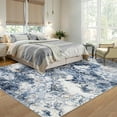 thumbnail image 3 of Garvee Modern Abstract Area Rugs for Living Room, 10'x13' Soft Large Washable Rugs Print Pattern Non Slip Floor Carpet, Low Pile Indoor Rug for Bedroom Dining Room, Blue, 3 of 9