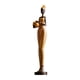 thumbnail image 1 of Figura de mujer, estatua tribal, escultura de dama, decoración, artesanía, figura africana Dorado, 1 of 9