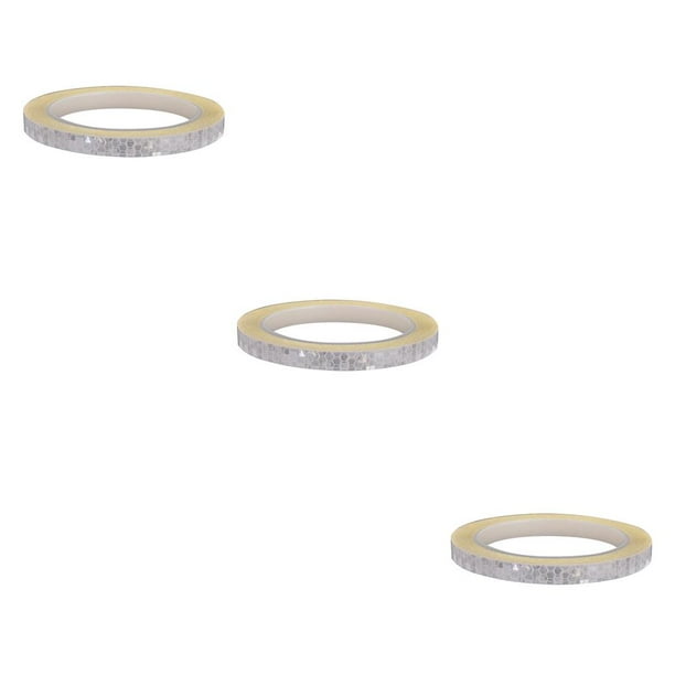 Sidaley Pegatina reflectante de 8M, cinta de advertencia luminosa para llanta, tira reflectora adhesiva para rueda de cuadro de bicicleta de Type3 NO3