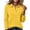 Yellow, variant on Polo Shirts For Women Lapel Collar 3 Buttons Long Sleeve Tops Loose Fit Button Down Breathable Golf Shirts Casual Athletic Dry Fit T-Shirt