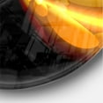 thumbnail image 3 of Designart 'Glowing Golden Lines and Circles ' Modern wall clock, 3 of 3