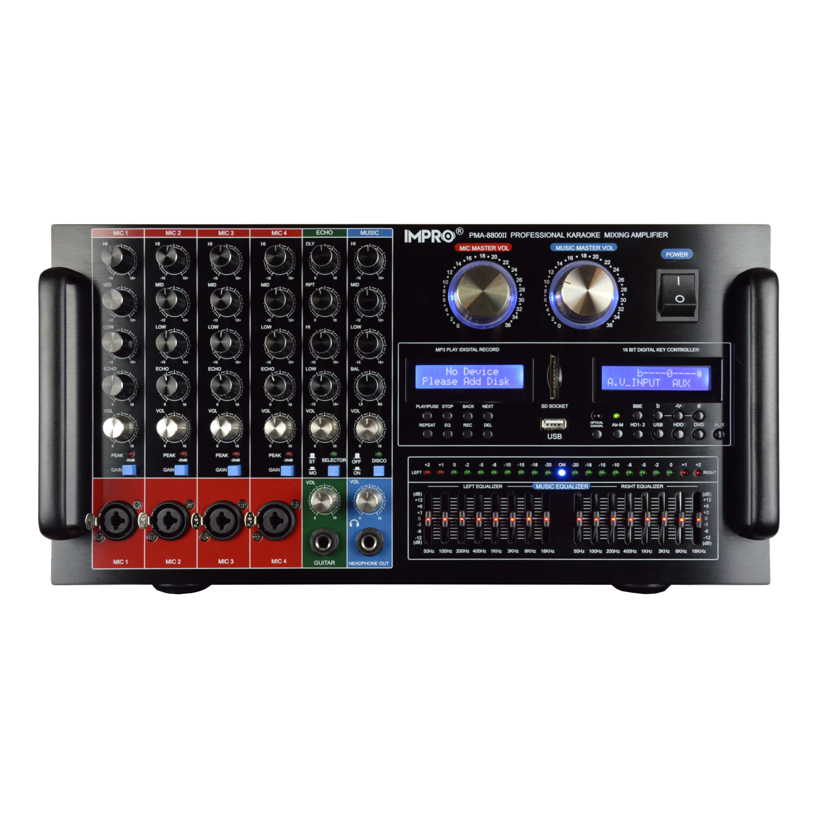 ImPro PMA8800II 1400W Professional Karaoke Mixing Amplifier