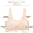thumbnail image 4 of JGTDBPO Front Closure Bras For Women Plus Size Adjusted Comfortable Full Coverage Bras Front Snap Bras Post Surgery Vest Breathable Gathering Front Opening Buckle Bra Wireless Minimizer Everyday Bar, 4 of 7