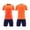 Orange, variant on Football Workout Clothes Kids Short Sleeve Tops Matching Shorts Breathable Two Piece Set,Ideal for Team Matches and Practice Sessions on the Field