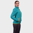 thumbnail image 4 of Izas Women's Etna Mount-loft Padded Jacket, Aqua Blue/Yellow, X-Small, 4 of 5