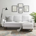 thumbnail image 1 of Modway Revive Upholstered Fabric Right or Left Sectional Sofa in White, 1 of 14