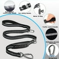 thumbnail image 2 of Multifunctional Dog Leash with Heavy Duty Design, Dual Handle, Elastic Bungee, Reflective Strip & Seat Belt Clip Dog Leash for Training & walking Safety suit for Medium & Large Dogs, 2 of 7