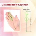 thumbnail image 2 of Uxcell Metal Beadable Keychains Bars with Lobster Hook Macaroon Light Green, 2 of 6