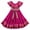 Hot Pink, variant on Toddler Girls Mexican Traditional Cinco de Mayo Fiesta Dress Rainbow Off Shoulder Folklorico Dresses 5-6 Years Hot Pink