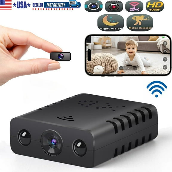 Smart Mini WiFi Camera Wireless 1080P HD Night Cam Home Security Camera US