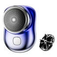 thumbnail image 1 of FcBaudy Rasoirs pour Hommes Rasoir pour Hommes, Mini-Rasoir Portable Format de Poche Rasoir Portable Humide et Sec Rasoir USB Rechargeable pour Hommes Chargement avec 1 Pce Tête de Coupe Pocket Shave, 1 of 9