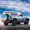 thumbnail image 5 of Fotbe Boards and Beach Spare Tire Cover Thickening Universal Fit for Jeep, Trailer, RV, SUV, Truck, Tough Tire Wheel Soft Cover-16 inch, 5 of 9