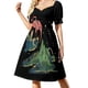 thumbnail image 3 of Vestido rosa de manga corta para mujer, vestidos de fiesta, vestido de noche, vestidos de noche para mujer, 3 of 7
