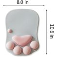 thumbnail image 4 of Linda alfombrilla de ratón de oficina con soporte para muñeca, diseño de pata de gato, regalos para escritorio de oficina, juegos en casa, regalos de cosas Kawaii, alfombrilla de ratón ergonómica, 4 of 5
