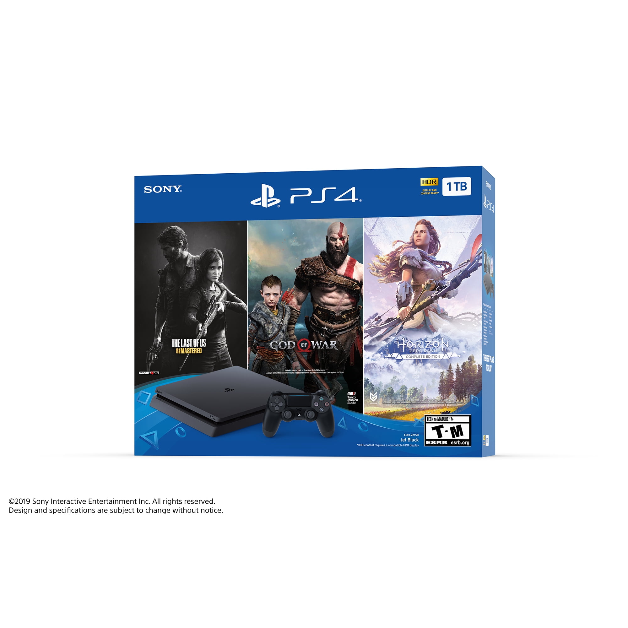 Playstation 4 Slim 1tb - Jogos Gow Ragnarok + Horizon - Ps4