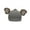 Grey elephant ears, variant on Almencla Ski Helmet Cover Snowboarding and Skiing Helmet Accessory for Ski Skateboard Black Fox Ears