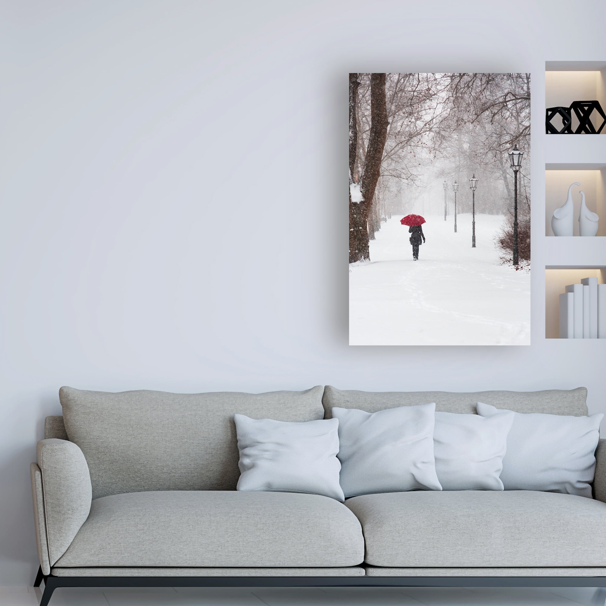 Trademark Fine Art 'Winter Rose' Canvas Art by Stefano Cors