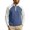 Blue, variant on TOUMENY Men Half Zip Sweater Stand Collar Long Sleeve Color Block Casual Loose Pullover Fall Winter Fashion Knit Tops Black L