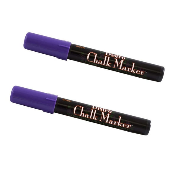 Marvy Uchida Broad Point Chalk Markers, Violet, 2/Pack