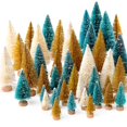 thumbnail image 1 of Árbol de Navidad Hatisan Mini artificial con base de madera, 30 unidades, 1 of 8