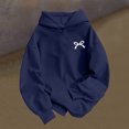 thumbnail image 3 of yillto Womens Lightweight Sweatshirt Hooded Bow Printed Cute Pullover Loose Hoodies Sweatshirts, 3 of 7