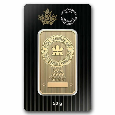 50 gram Gold Bar - Royal Canadian Mint (In Assay)