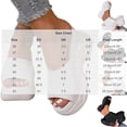 thumbnail image 3 of Women Mesh Knit Wedge Flatform Slide Sandals Open Toe Summer Casual Shoes White 9, 3 of 9