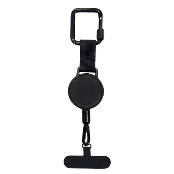 YDYB Portable Telephone Security Cord, 1.8x8.3 inch Anti-Theft Portable Phone Strap, Retractable Phone Lanyard with Carabiners