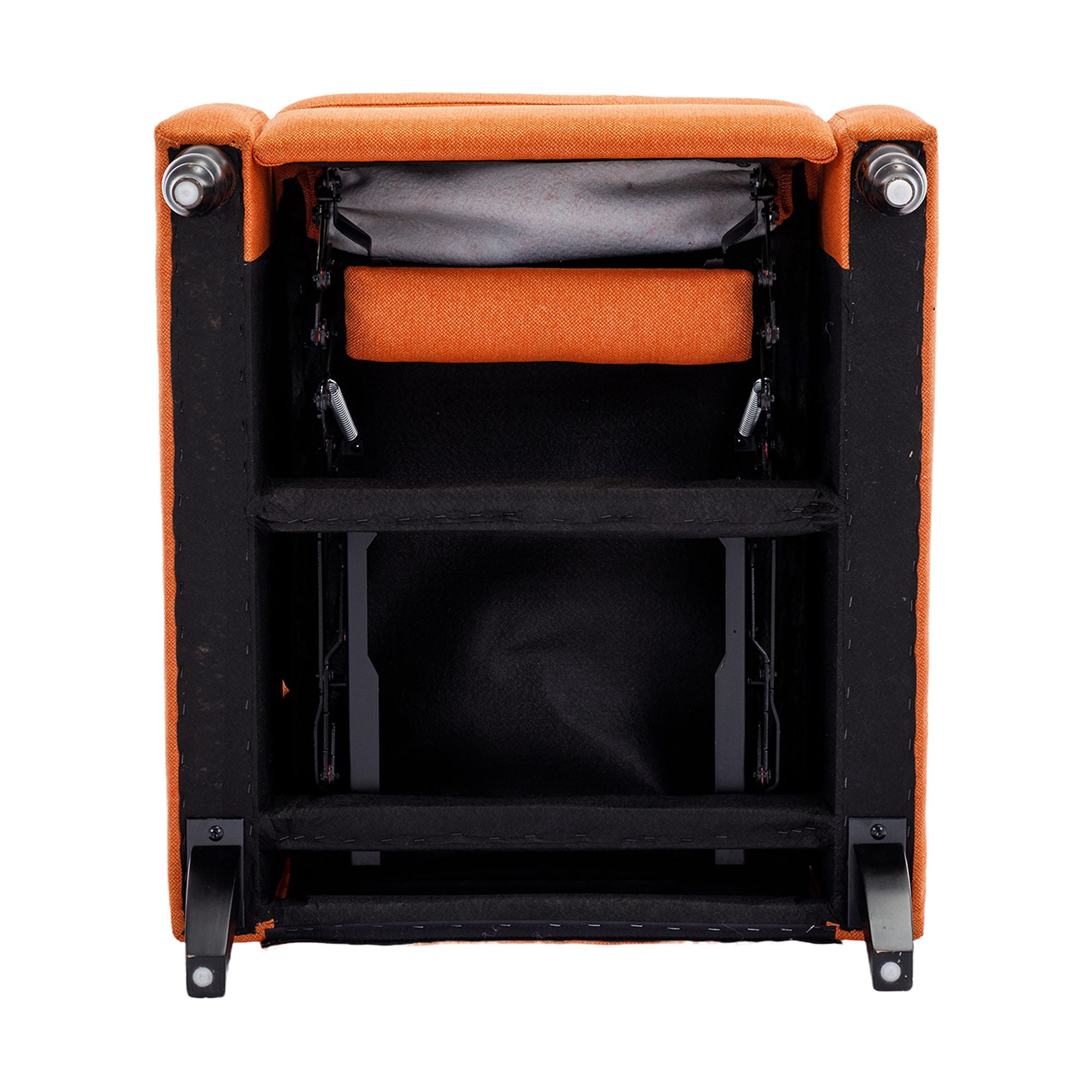 Kadyn Massage Recliner Chair, Fabric Recliner Sofa Home Theater Seating, Single Sofa Armchair Easy Lounge for Living Room, Orange