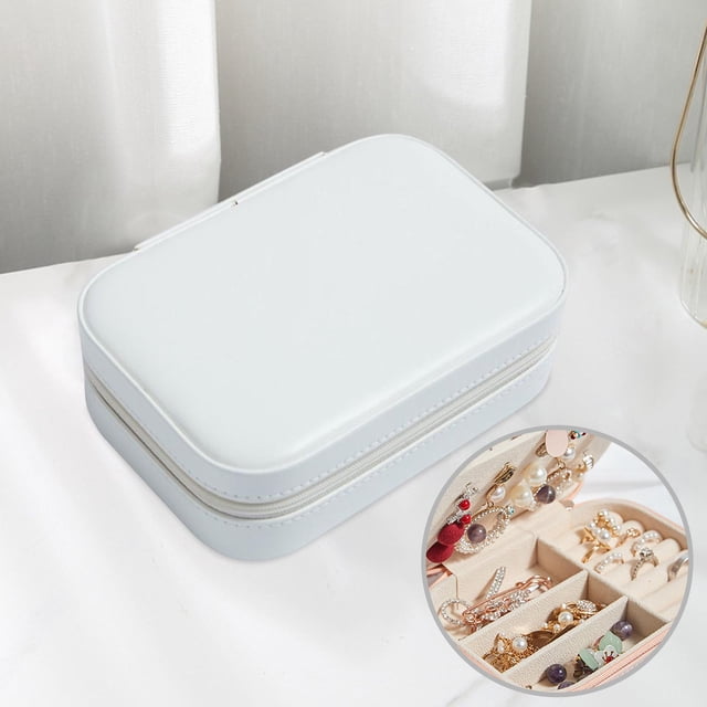 Caja Organizadora , Contenedor, Soporte de Almacenamiento para Pendientes de Tuerca, Valentín , Blanco BBBlanco Yinane Organizador de joyas