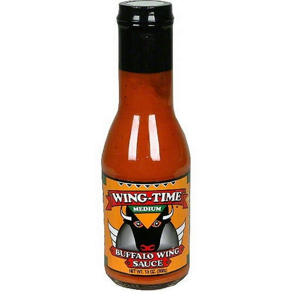 Wing-Time Medium Buffalo Wing Sauce, 13 oz (Pack of 6)