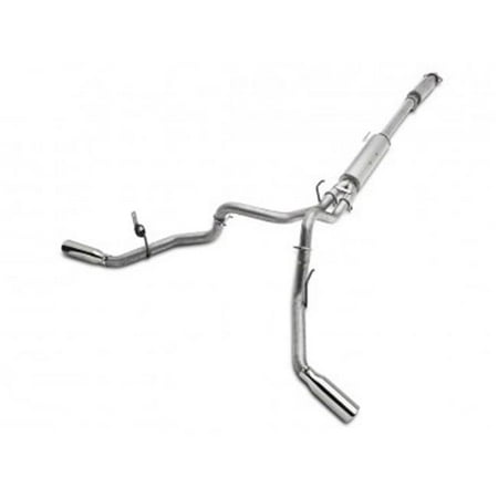 Cat Back Exhaust System Dual Split Rear T409 Stainless Steel For 04-15 Nissan Titan 5.6L MBRP