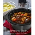 thumbnail image 5 of Elite Gourmet 2 Qt Oval Stainless Steel Slow Cooker, 5 of 7