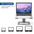 thumbnail image 3 of Besign LSX3 Aluminum Laptop Stand, Ergonomic Adjustable Notebook Stand, Riser Holder Computer Stand Compatible with MacBook Air Pro, Dell, HP, More 10-15.6" Laptops (Gray), 3 of 8