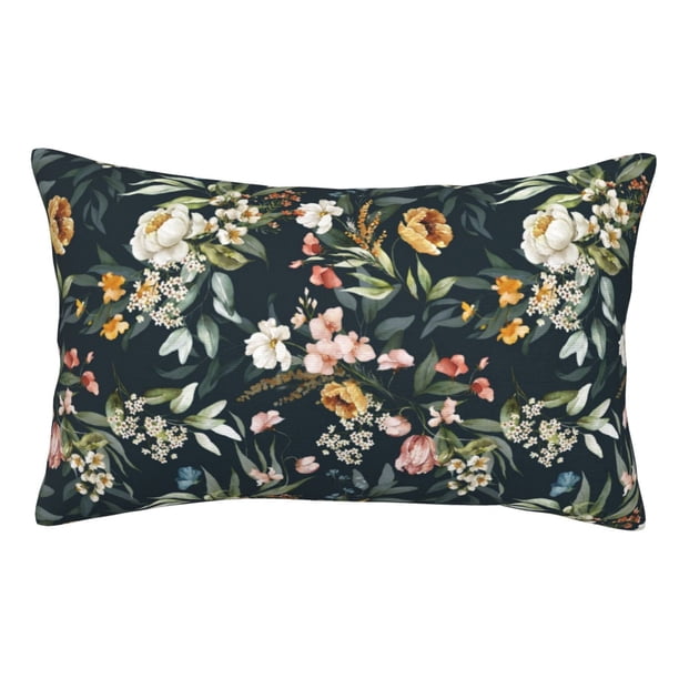 Balery Watercolor Floral Funda de Cojín Estampada, Regalos para Mujeres, Regalos de Amor para Ella, Regalos para Novia o Esposa, Funda de Almohada-16"x24"