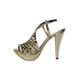 thumbnail image 3 of SANDALIA TACON VESTIR LEON MUJER DAMA ORO ESPEJO 76595 (12CM) LEON 76595, 3 of 3