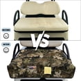 thumbnail image 6 of Yuyamidu Camo Hunting Wood Golf Cart Seat Cover, Camouflage Hunting Golfcart Cushion Cover, Soft Golf Cart Seat Blanket Fits for Club Car and More 2 Person Seats Golf Carts, 6 of 7