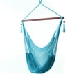 thumbnail image 5 of Sunnydaze Polyester Caribbean-Style Hammock Hanging Chair with Adjustable Stand - Sky Blue, 5 of 11