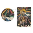 thumbnail image 5 of Yayeee Garden Flag 12" x 18" Double Sided Outdoor Yard Lawn Holiday Decorations, Colorful Skeleton Sun, 5 of 6